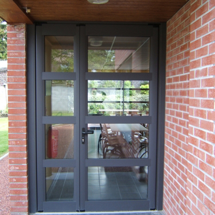 Windowseco : Porte d'entrée vitrée, Louvain-la-Neuve, Brabant-Wallon, Belgique | Windowseco